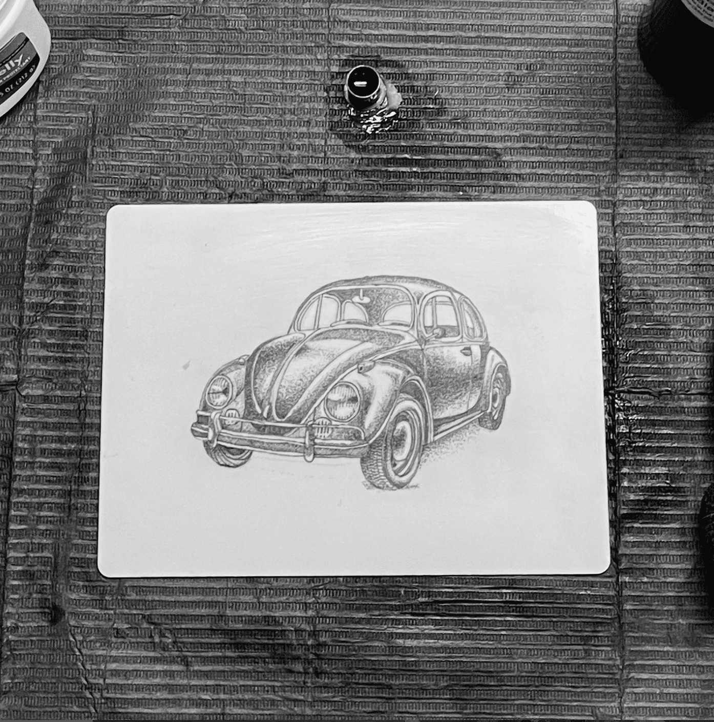 VW Beetle stencil