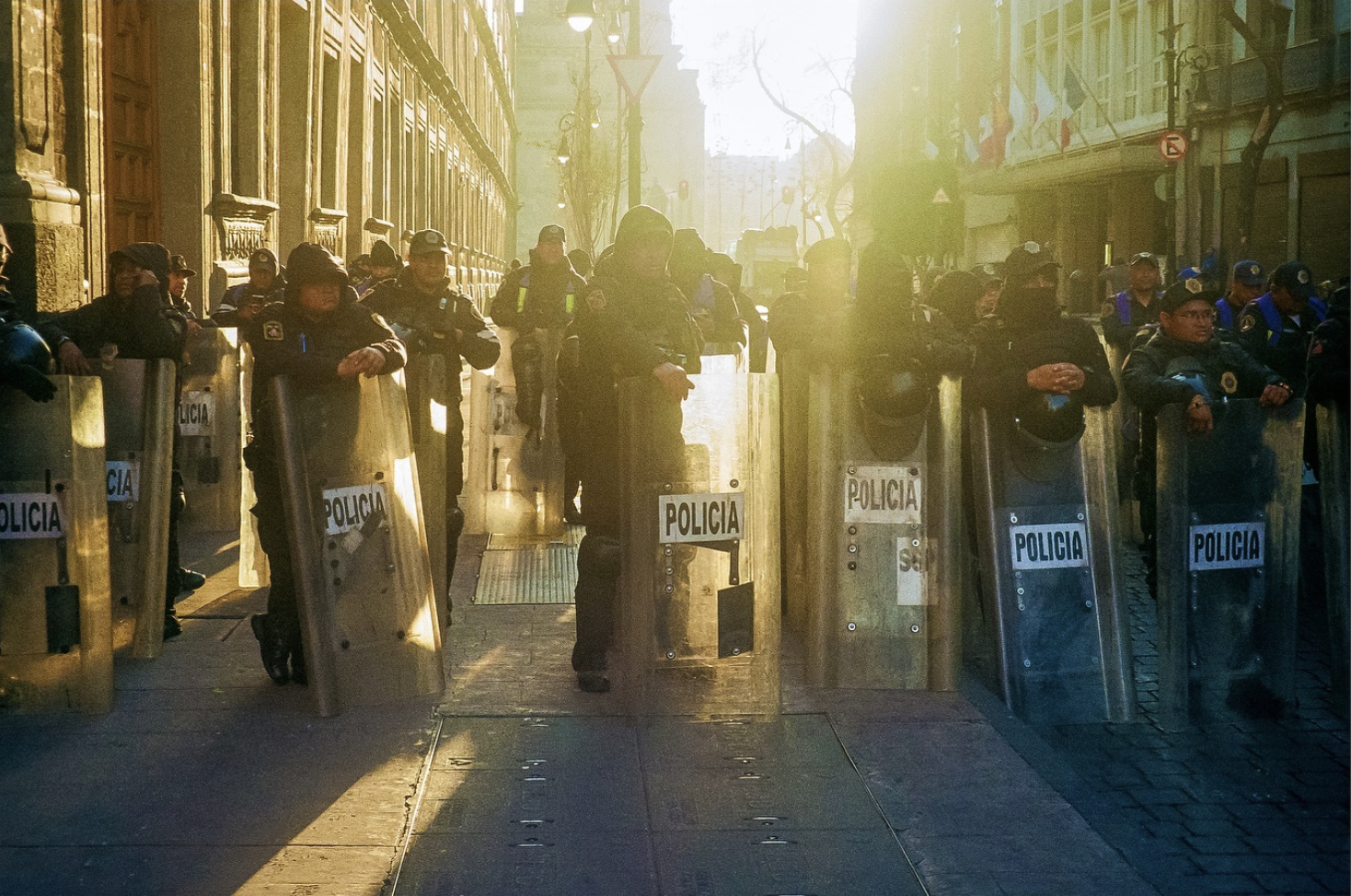 Riot police, Mexico City