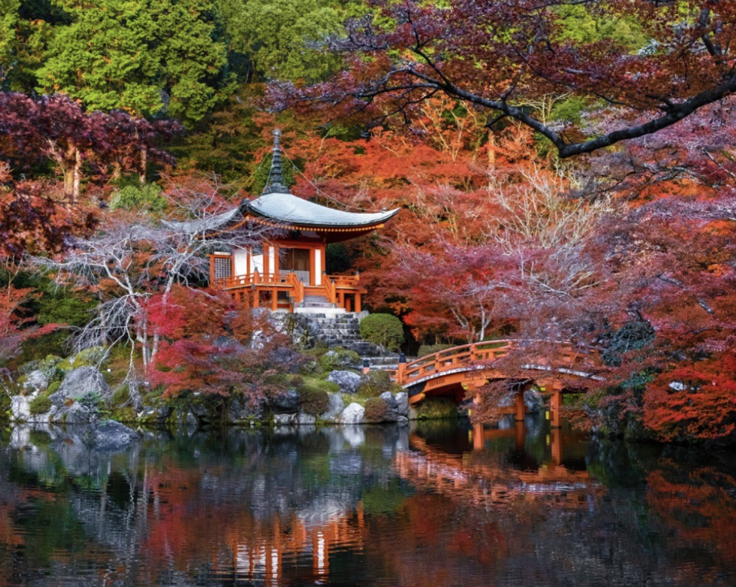 Daigo-ji temple in autumn, Kyoto