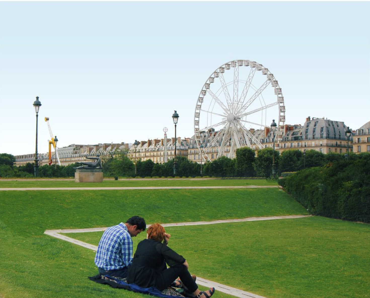 Couple in Tuileries Garden, Paris