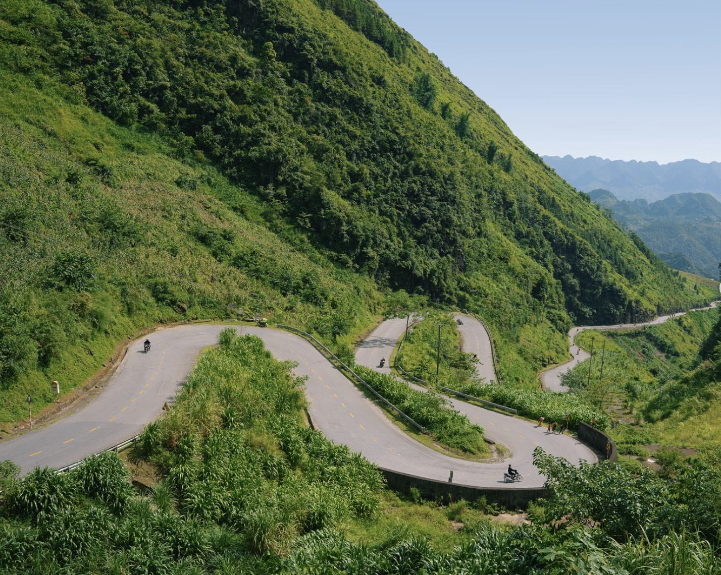 Winding mountain road, Vietnam